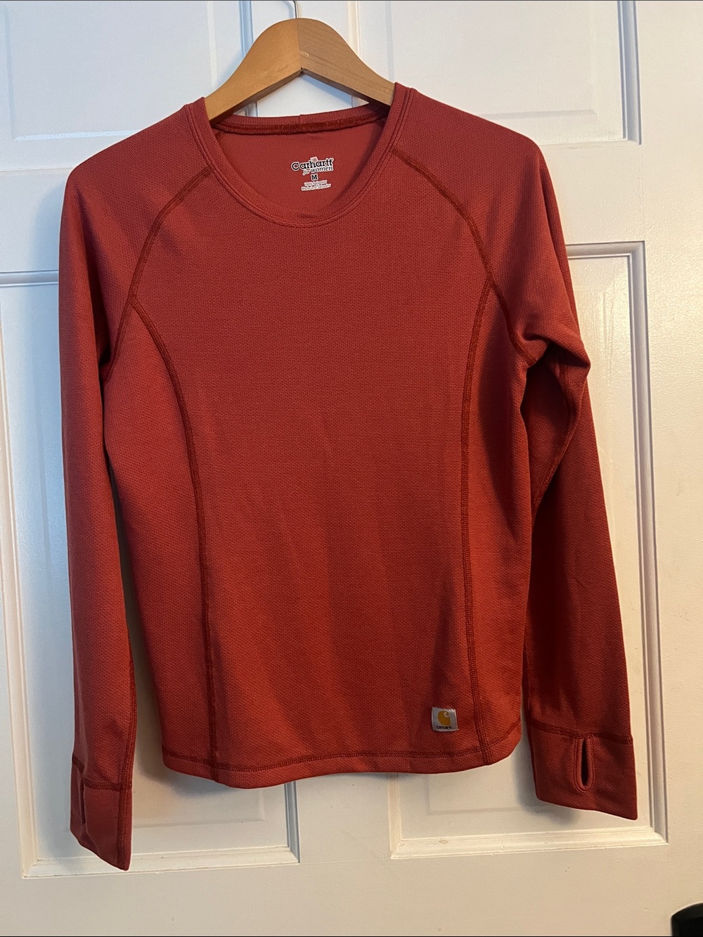 Carhartt Long Sleeve Crewneck Top in Rust